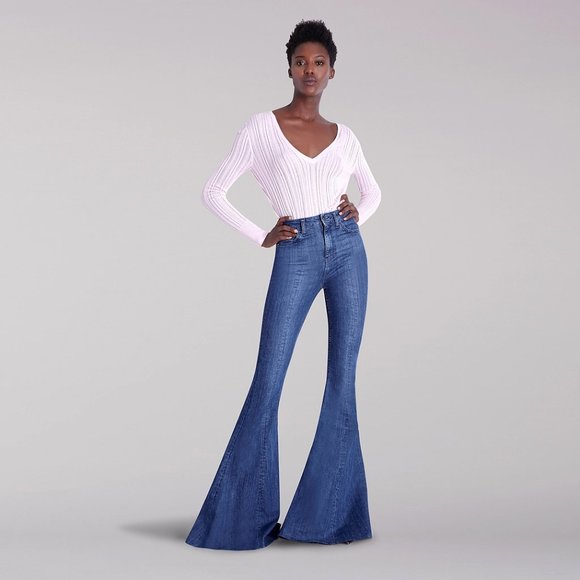 LEE BODY OPTIX X CUSHNIE FLARE JEAN STONE